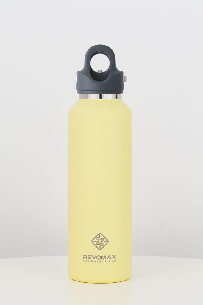 [REVOMAX Official] 20oz 592ml Carbonated Stainless Steel Bottle, Keeps Drinks Hot for 18 Hours, Cold for 36 Hours, Vacuum Insulated, Gift Idea,