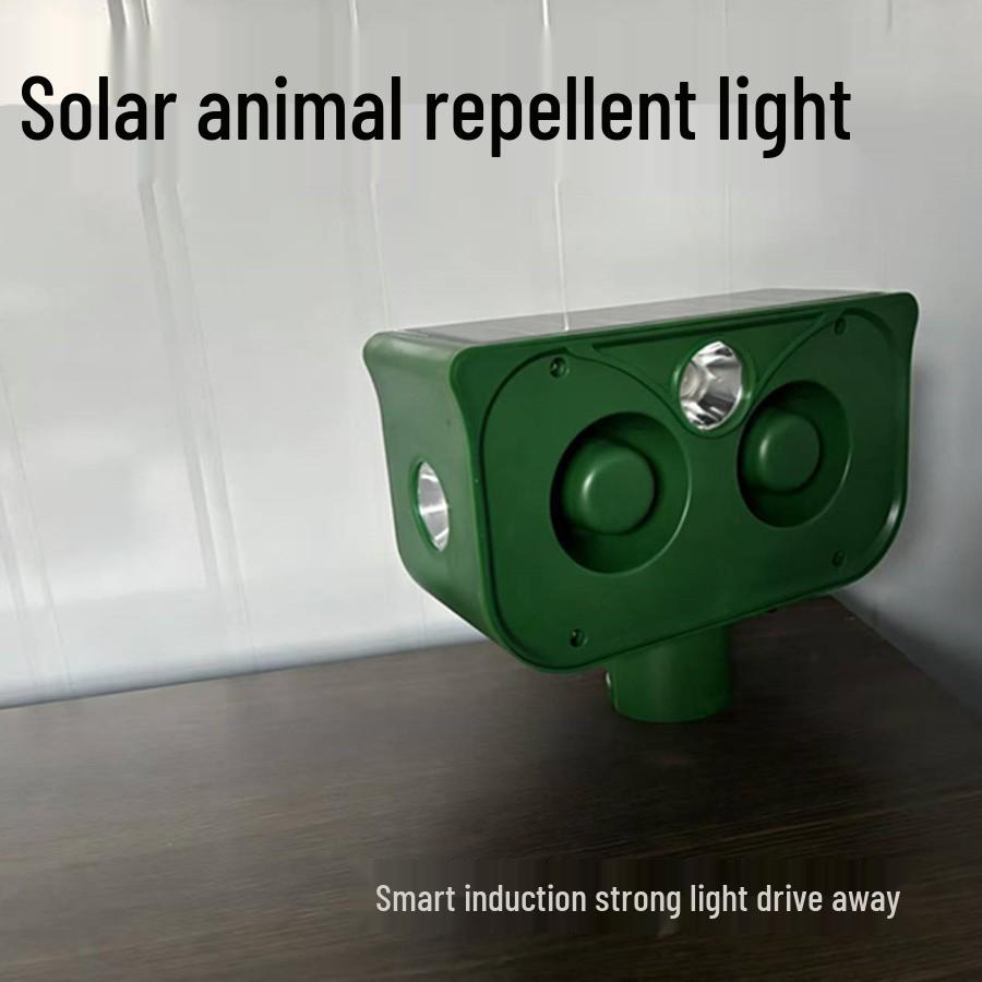 Solar Animal & Bird Repellent Light with Alarm - Wild Boar & Weasel Deterrent Yes