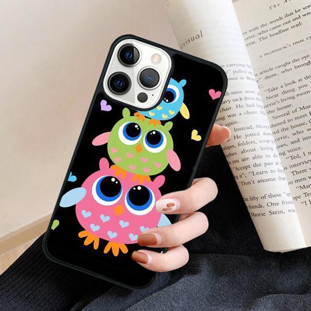 Owl Bird Clockwork Pretty Steampunk Phone Case Back Cover for iPhone 17 Air 16 15 14 13 11 12 Pro Max Plus Coque