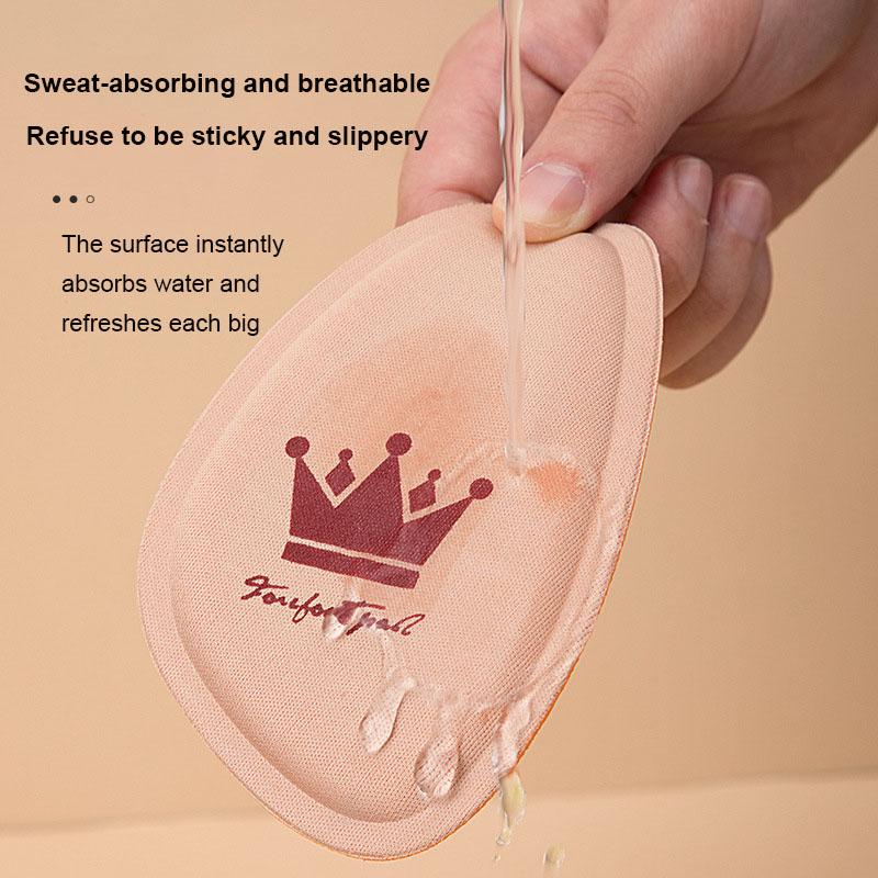 Women Forefoot Pad Pain Relief Insert Half Size Insoles Non-slip Cushion Shoe Breathable Sweat Absorbing Foot Pads for Shoes