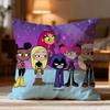 Hot T-Tteen Titans Go! Cushion Cover Soft Washable Pillow Case Multi-Scene For Couch Bed Travel Office Use