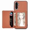 For Samsung Galaxy A36 5G Case RFID Blocking Carbon Fiber Leather Phone Back Cover with Card Holder