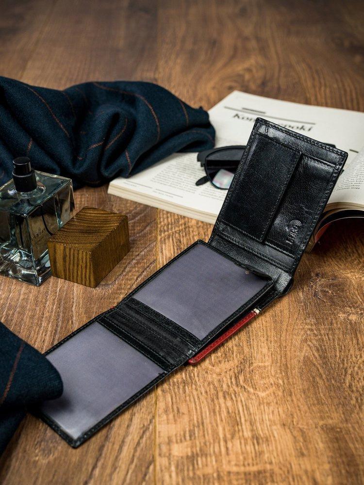 Men's Horizontal Wallet Made of Genuine Leather - Rovicky