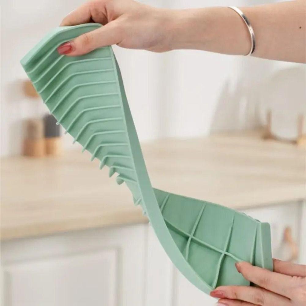 Reusable Sink Tray Silicone Tableware Cushion Cushion Pad Sink Drain Mat  Dish Drying