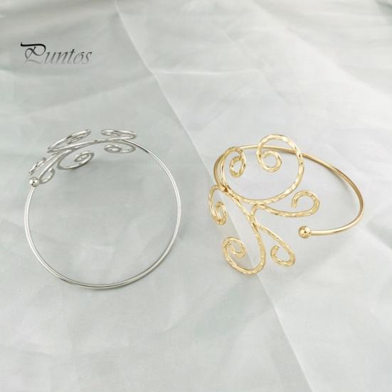 Armbånd Armkjede Lett Lys Farge Blank Uthult geometrisk mønster Armmansjett Armring Kroppsarmbånd Smykkegave