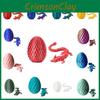 Stunning Gem Dragon Set Colorful Dragon Eggs Figurines Perfect Christmas Gift Pla Material