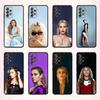 COOL Miley Cyrus   Telefonfodral För Samsung S 25,24,23,22,30,21,10,9,Ultra,Plus,Lite,FE,4,5 G Mjukt Svart Fodral