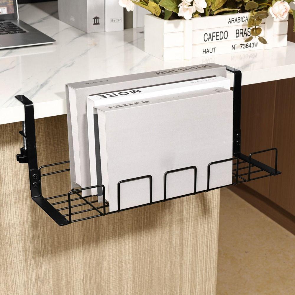 Sturdy Metal Cable Management Tray Space Saving Desk Wire Organizer  Office