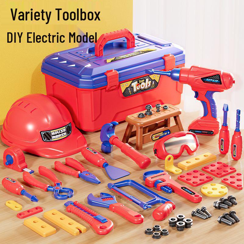 Kids' Simulation Toolbox: Educational Repair Play Set with Screwdriver and Screws