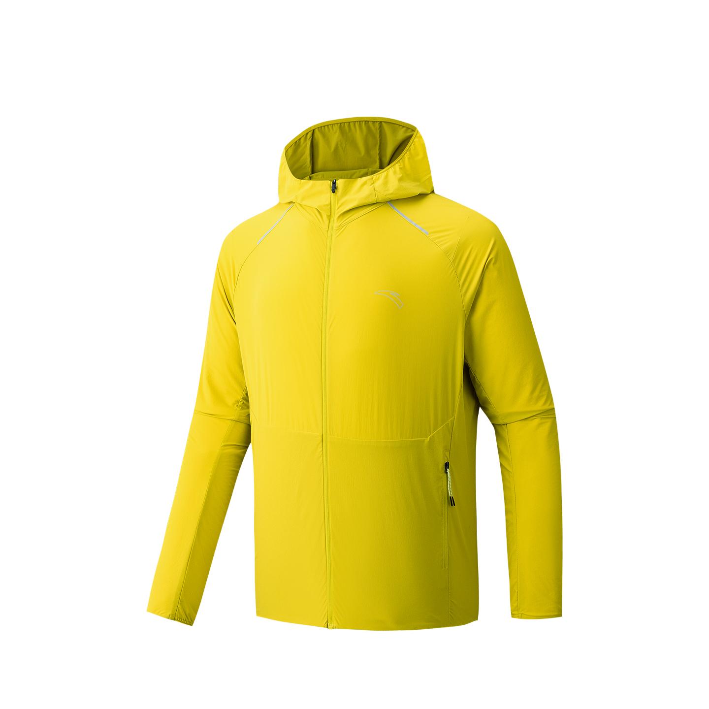 Anta Racing Running Series Ice Skin Protection Woven Sports Top Summer Sun Protection Men tops Ethiopian-Yellow 152625604-3 S