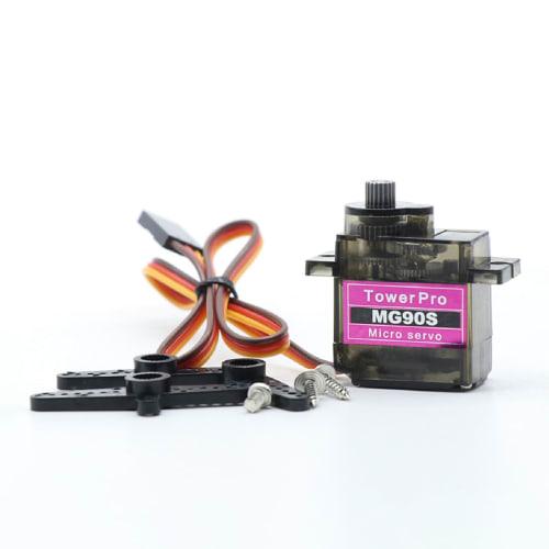 JnTech MG90S Servo, 9G Micro Servo Motor, Digital Servo, RC Servo Motor for RC Cars, Robot Arms, Remote Control Toys, and Airplanes, 180 Degree Contro