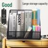 Desk Organizer: Metal File Holder & Bookshelf Storage Rack