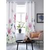 Summer Plants Flowers Butterflies Window Curtains for Living Room Bedroom Curtain Modern Kitchen Blinds Drapes Curtains