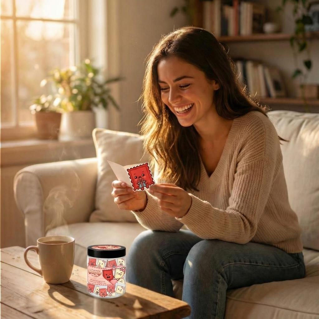 LLove Letter Jar Fun Encouragement Surprise Greeting Card Creative Gift Decoration Paper 60 Pieces Per Pack.