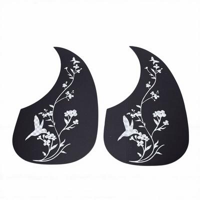 2PCS Acoustic Guitar Pickguard Plastic Anti Scratch Protective Plate Decorative Decals