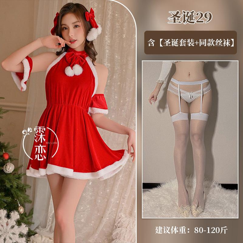 Sex Lingerie Sexy Plus Size Christmas Suit Cute New Uniform Seduction Hot Passion Dress Women