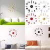 Moderne DIY Analoge 3D Spiegeloberfläche Zahlen Wanduhr Aufkleber für Heimdekoration