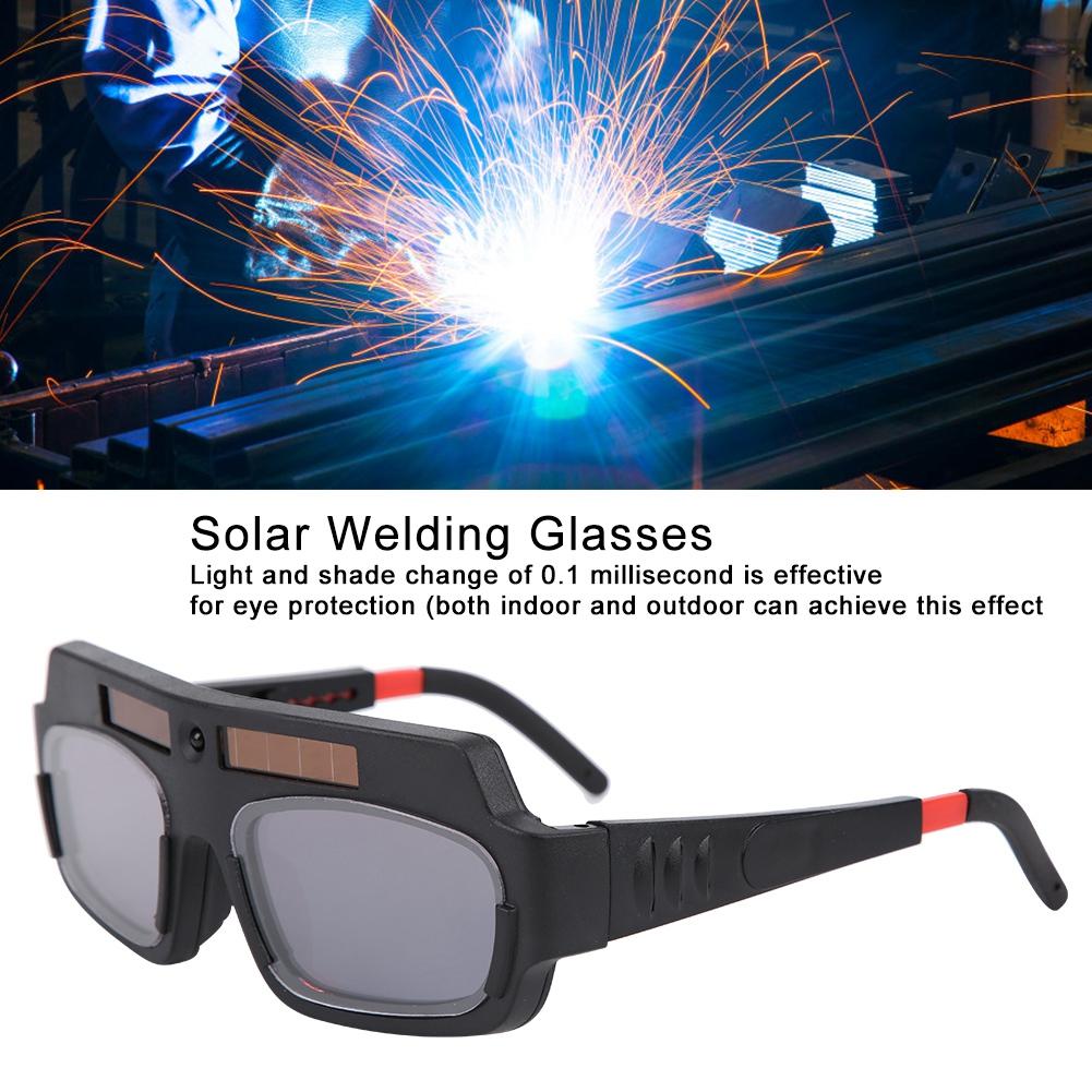 Solar Auto Darkening Protective Welding Glasses Argon Arc Welding Goggle Glasses