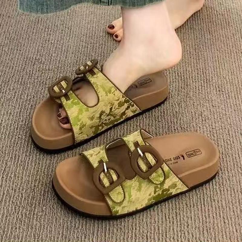 Flats Slippers Women Summer Cozy Shoes Dress Sandals New Casual Slides Woman 2025 Flip Flops Trend Walking Zapatos Femme