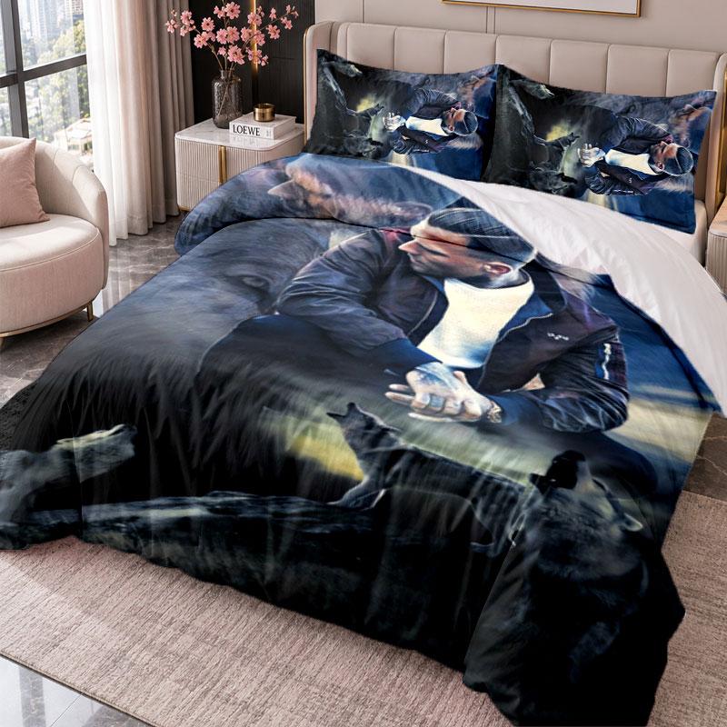 Kontra K 3Pcs Bedding Set Duvet Cover With Two Pillowcases For Bedroom Home Decoration