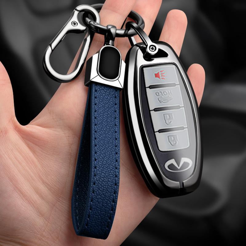Zinc Alloy Car Remote Key Full Cover Case Fob For Infiniti Q50 Q60 Q70 Qx50 Qx60 Qx70 G25 Ex Fx Jx35 Fx25 Fx35 Ex35 Fx37 Jx35