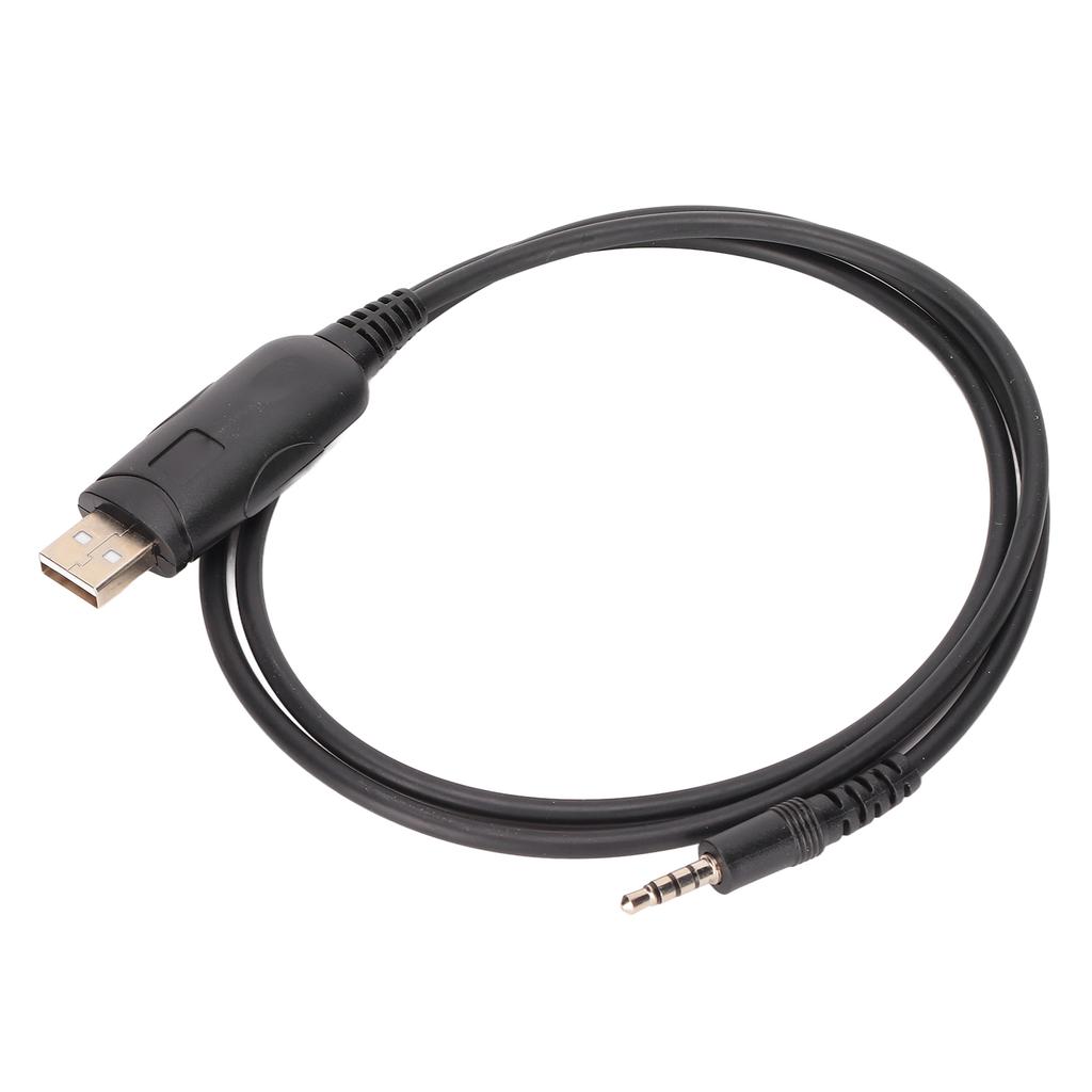 Programming Cable 3.5mm 0.14in Stable USB Write Frequency Cable for EVX‑216 EVX‑530 EVX‑531 EVX‑534 EVX‑539 CT‑106