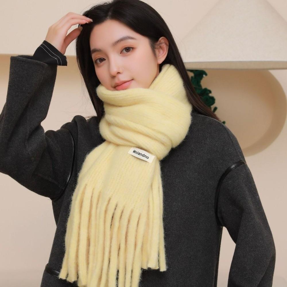 Soft Cashmere Scarf Solid Color Shawl Wrap New Winter Wool Scarf  Women