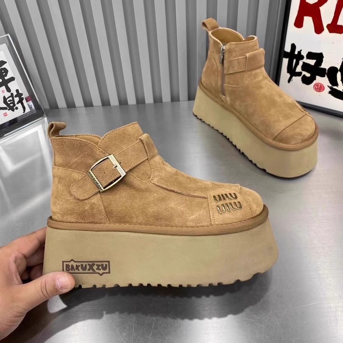 

Нові модні нековзкі зимові жіночі черевики Жіночі ботильйони на відкритому повітрі 2024 Гарячий розпродаж на відкритому повітрі Жіноче взуття з круглою головою Botines Mujer 36