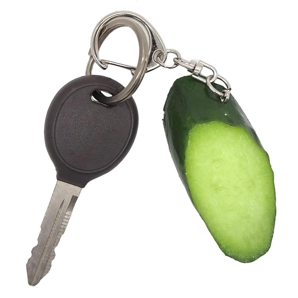 Food Sample Keychain Cucumber Slices Look Like You Want To Eat Them 361K [Coconut Accessories] - - -