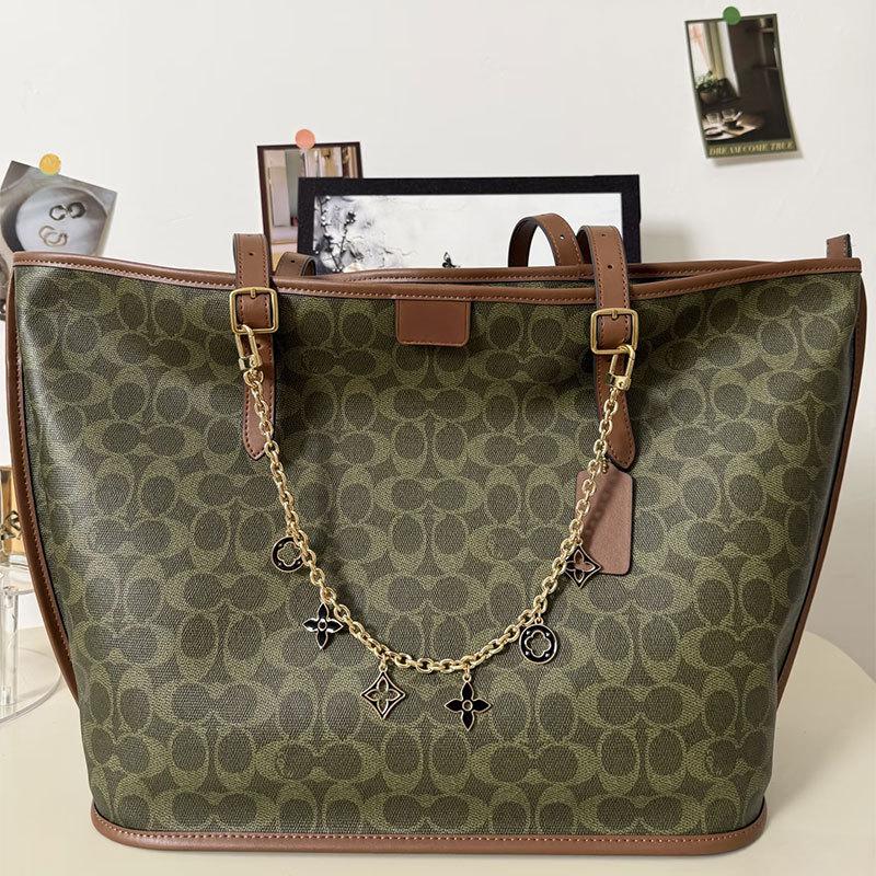 C's Vintage Floral Taxi 36 Duża Torba Tote - Na Ramię, Przez Ramię i Zakupowa