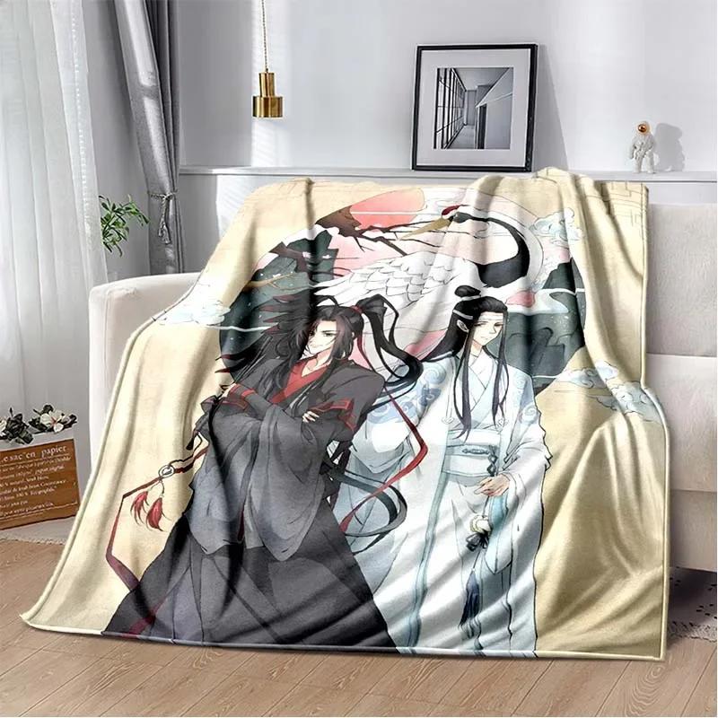 Anime Grandmaster of Demonic Cultivation Flannel Warm Soft Throw Blanket Mo Dao Zu Shi Sofa Blanket Picnic Blanket Girls Gift