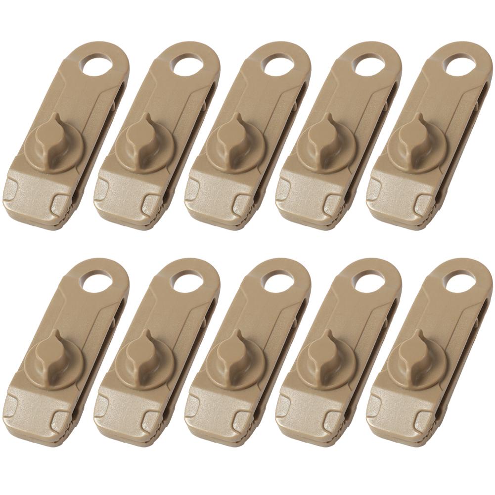 10pcs/set Camping Cord Tensioners Nylon Canopy Adjustable Tent Wind Rope Buckle Length Fixing Ring Tent Accessory