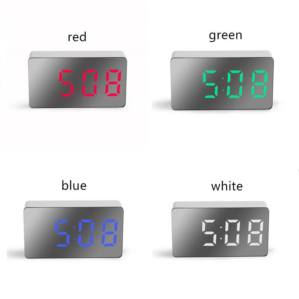 Gifts Led Light USB Snooze Digital Alarm Clock Mirror Clock LED Display