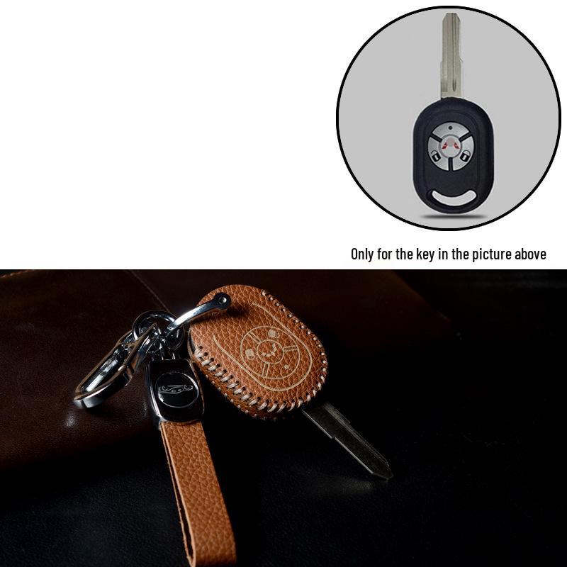 Wuling Hongguang, Zhiguang, Rongguang V Mini Top-Grain Cowhide Key Bag Buckle