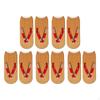5 Paar Flip-Flop-Print-Socken 3D-Muster Erwachsenen Kurzsocken Zubehör Lustige Strümpfe Knöchelhoch