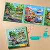 Magnetic Puzzle Car Set for Kids - Suction, Cartoon, Transport Theme, Ages 2-6, Educational Toy