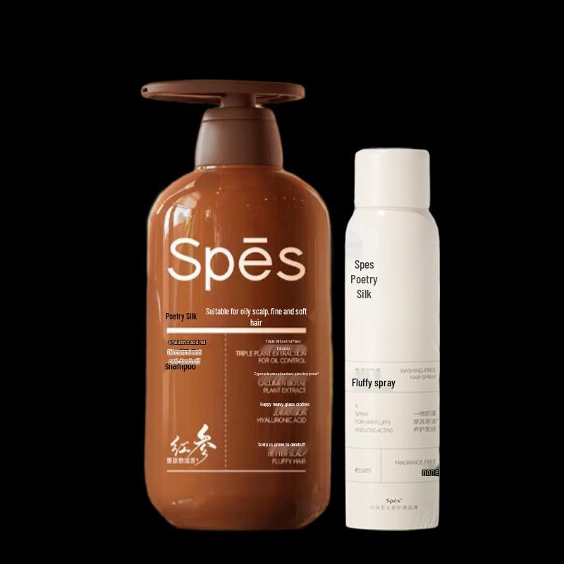 Spes Red Ginseng Oil Control Shampoo & Volumizing Spray Set