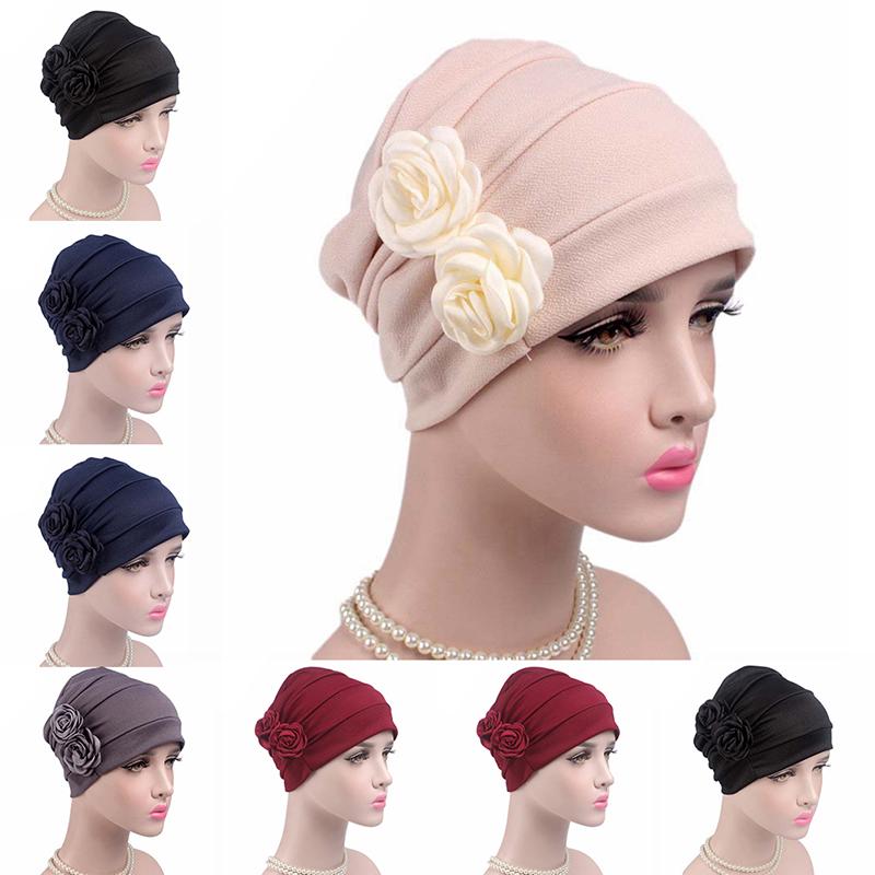New Women Hijab Turban Hat Lady Cancer Chemo Hair Loss Cap Head Scarf Wrap Cover