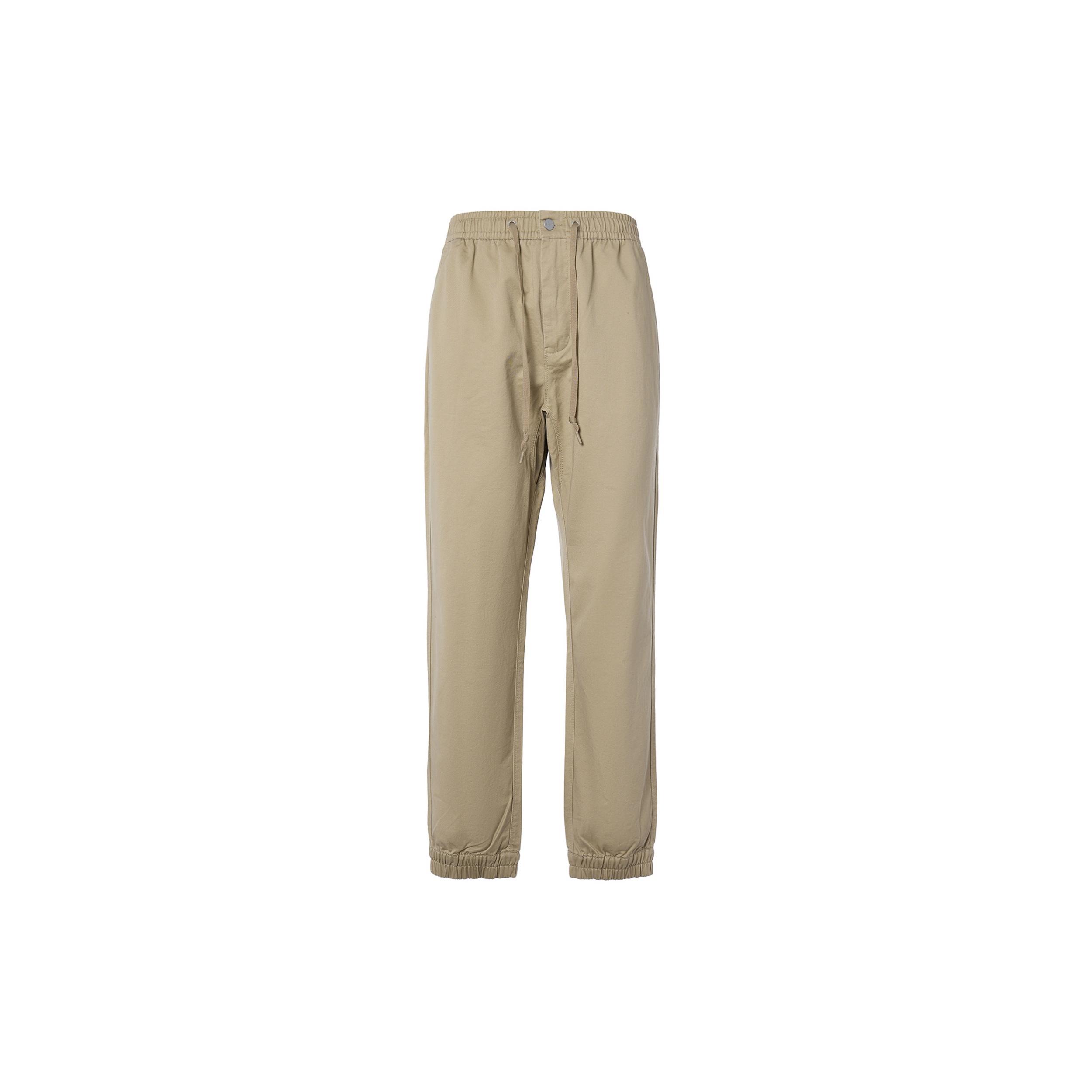 Men s Converse Solid Color Bundle Feet Sports Pants/Trousers/Joggers Khaki 10023502-A03 XXXL