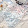 Ladies Summer Pure Cartoon Print Comfortable Traceless Package Hip Breathable Mid Waist Panties