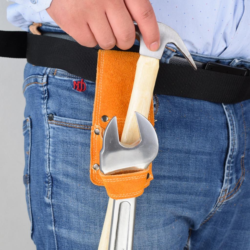 PU Leather Tool Waist Bag Hammer Wrench Kit Holder Storage Bag Multifunctional Electrician Carpentry Tool Pouch Bag
