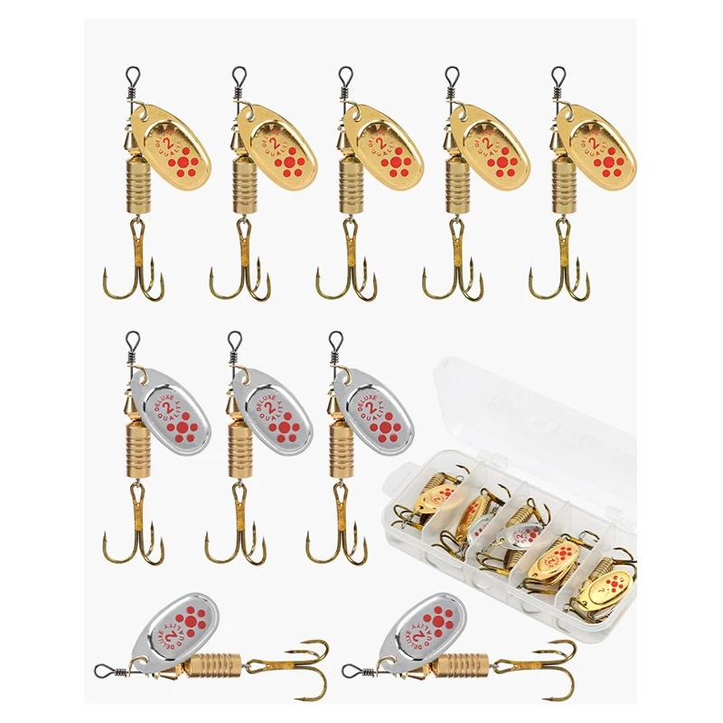

Rotating Spoon Lure10One Pack6.7cm7gMetal Lure Bass Pike Special Bionic Bait Freshwater Saltwater Fishing 65mm