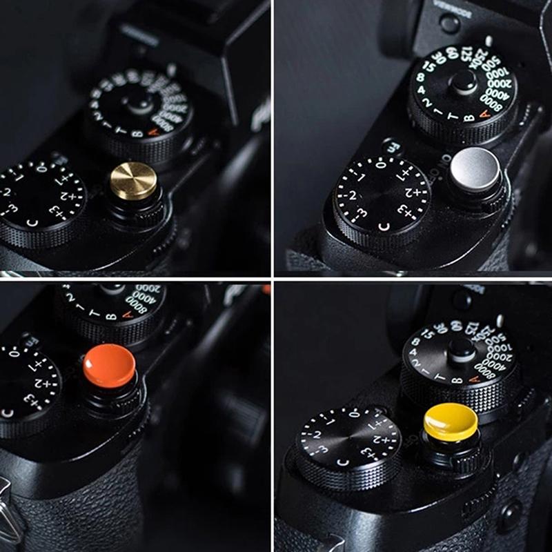 Kovová spoušť fotoaparátu s konkávním povrchem Mosazné uvolňovací tlačítko Příslušenství k fotoaparátům