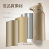 OneTigris 1 Liter Stainless Steel Water Bottle Set with Cover, Vacuum Insulated, Keeps Hot or Cold, Includes 3 Replacement Lids, 2 Straws, and 1 Brush