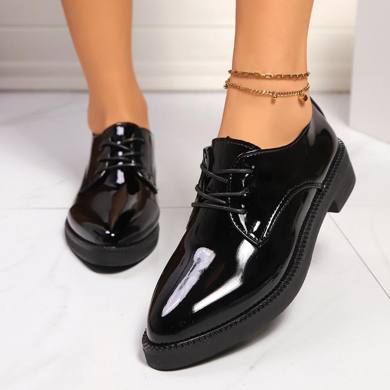 Fashion 2025 Summer Fashion Loafers Women's High Heels Classics Office & Career Pumps Women Lace Up Low Heel Plus Size Outdoor Shoes