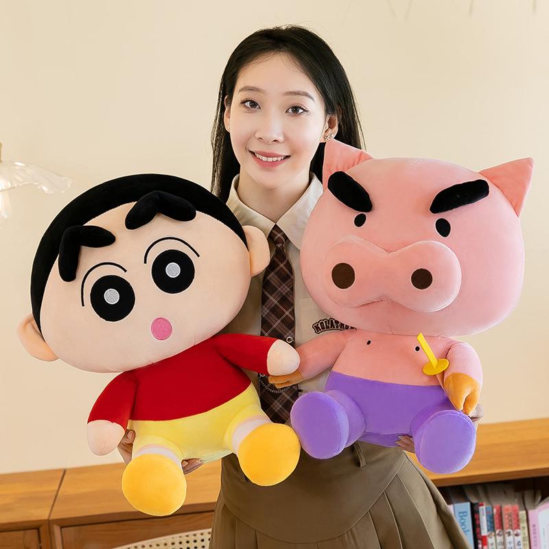 New Crayon Small New Doll Zuowemen Little White Doll Bed Doll Pillow Sleeping Plush Animation Male Throw Pillow