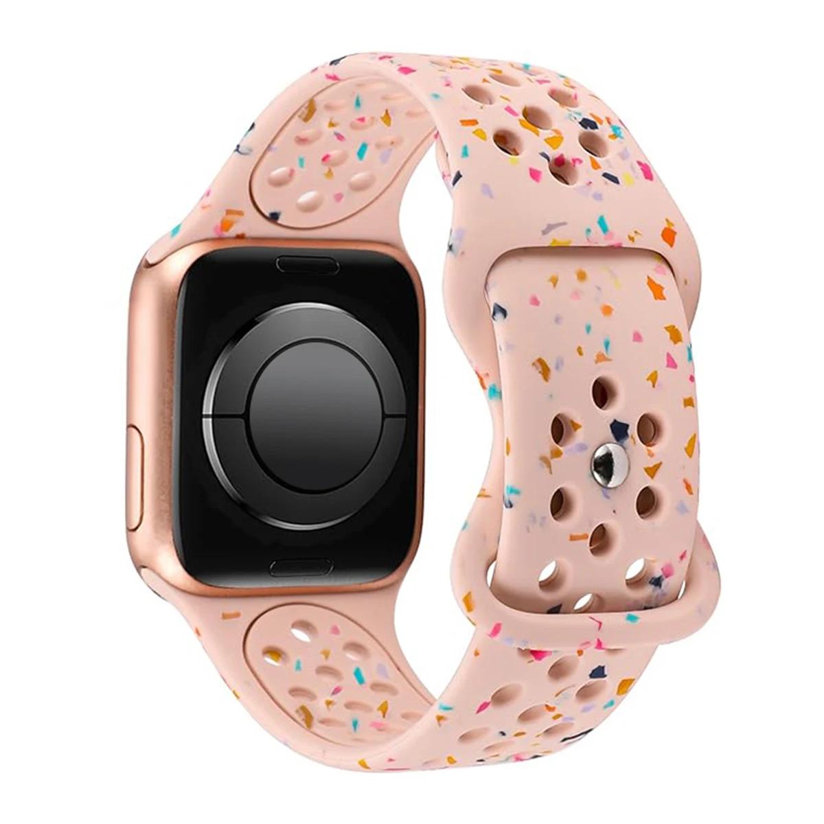 

М’який силіконовий ремінець для Apple Watch Ultra 2 Band 49 мм 44 мм 45 мм 42 мм 41 мм 40 мм Браслет для Iwatch Series 9 8 7 6 SE 5 4 Correa For Ultra1/2 49mm