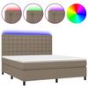 VidaXL Sommier à Lattes de Lit avec Matelas et LED, Lit Rembourré, Lit Double, Lit Adulte de Chambre à Coucher Intérieur, 3135217