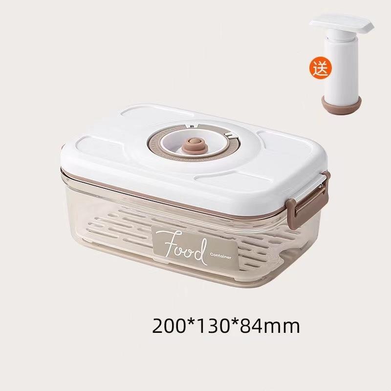 Fresh-Keeping Box Large Capacity Food Food Vacuum Storage Box Sealed Dispenser Transparent Storage Container with Vacuum Pump