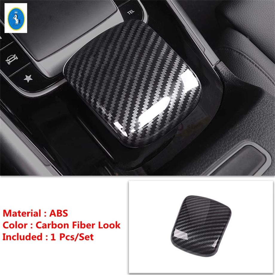 Gear Shift Head Knob Cover Trim Fit For Mercedes Benz W247 GLB200 GLB180 GLA200 EQB EQA  - 2024 Car ABS Accessories